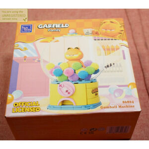 Pantasy Garfield Family Gumball Machine Buildable Brick Block Set 86804 #